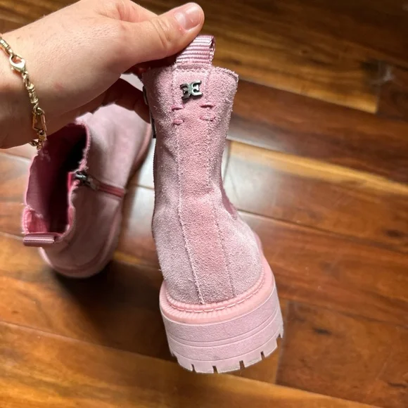 Sam Edelman Pink Laguna Chelsea Boots Suede - Picture 5 of 7